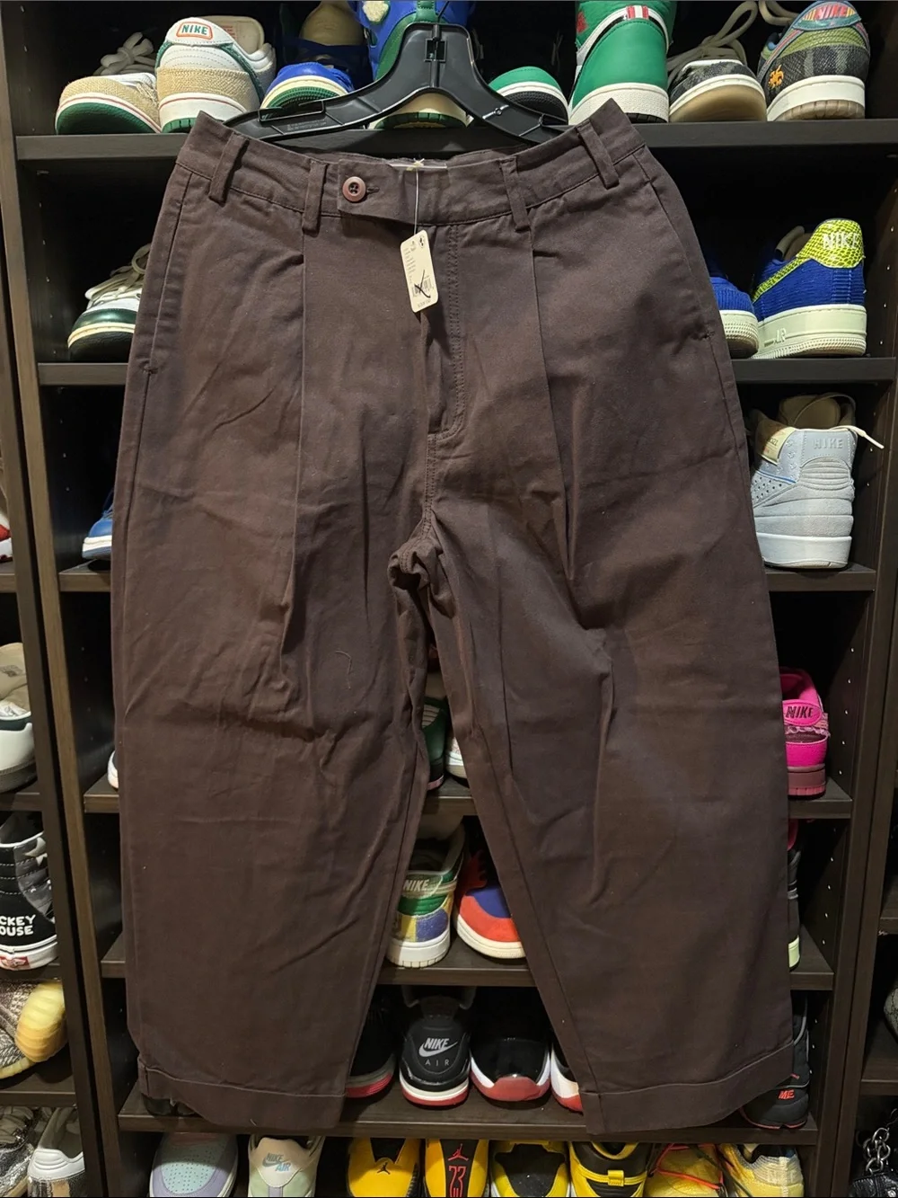 Free People Brown Cropped Pants Size 2 NWT